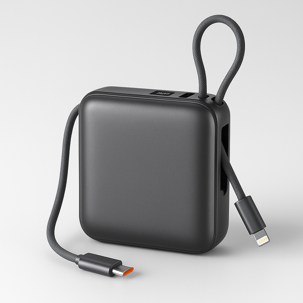 Power Bank Mini 10.000 Mah Carga Rapida 20w Cables Incluidos