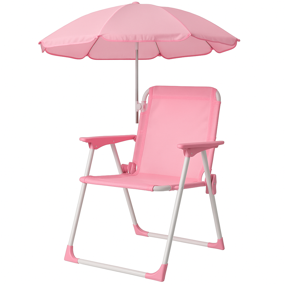 Silla Infantil Plegable Playa Para Niñas Niños Con Sombrila