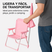 Silla Infantil Plegable Playa Para Niñas Niños Con Sombrila