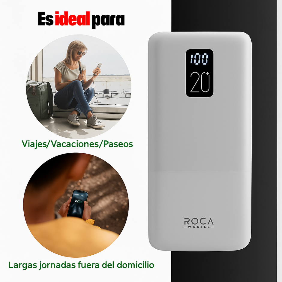 Power Bank 20.000 Mah Para iPhone Samsung Xiaomi 4 Cargas