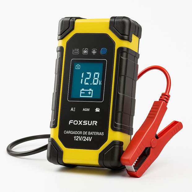 Cargador Batería 12v/24v Auto Moto Inteligente Automático