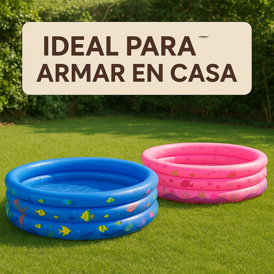 Piscina Infantil Inflable 120x26cm para niñas y niños