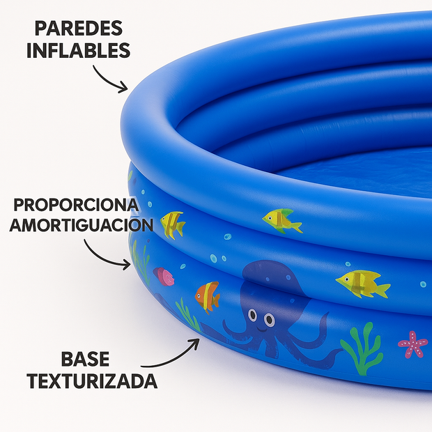 Piscina Infantil Inflable 120x26cm para niñas y niños