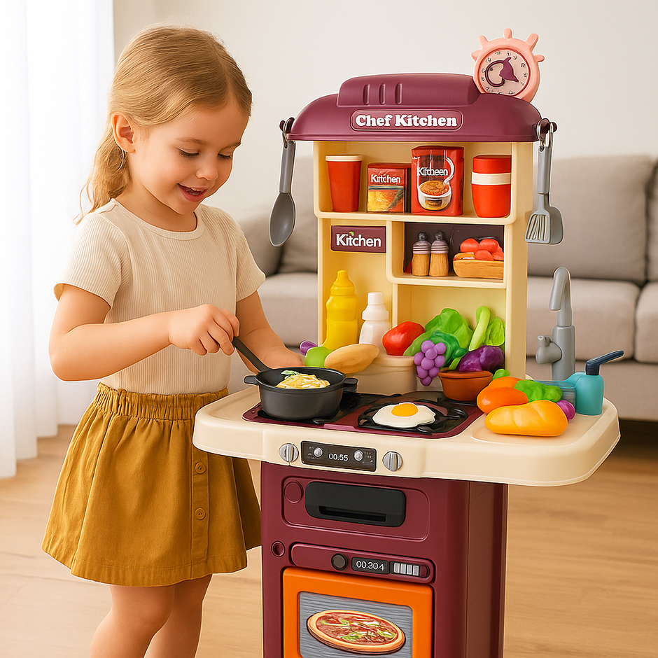 Juego De Cocina Set Completo Para Niñas Y Niños Infantil