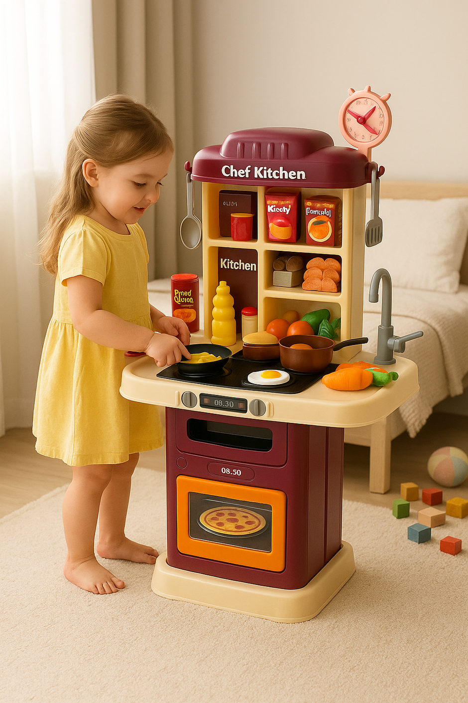 Juego De Cocina Set Completo Para Niñas Y Niños Infantil