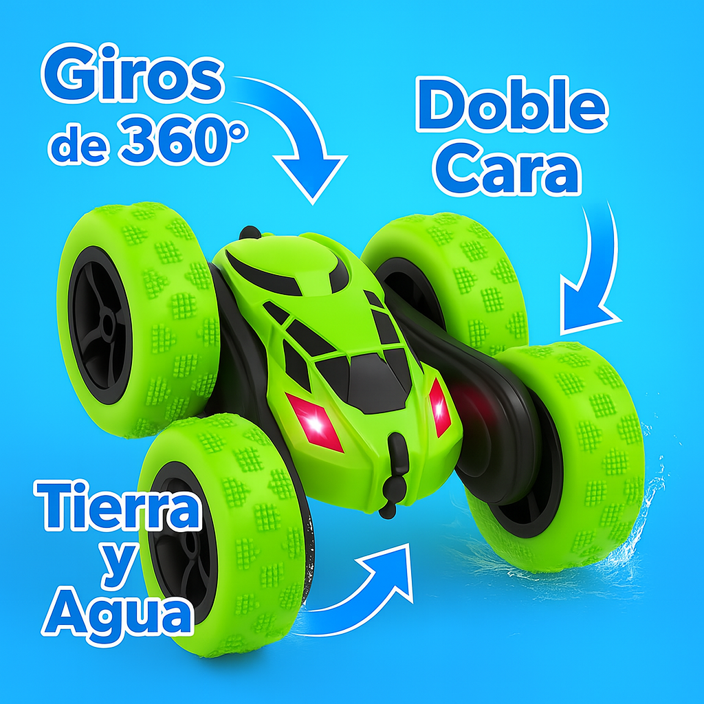 Auto A Control Remoto 360o Acrobático Stunt Juguete 4x4