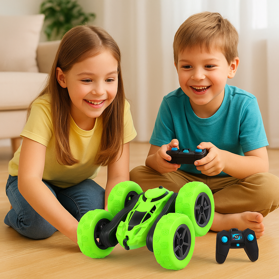 Auto A Control Remoto 360o Acrobático Stunt Juguete 4x4