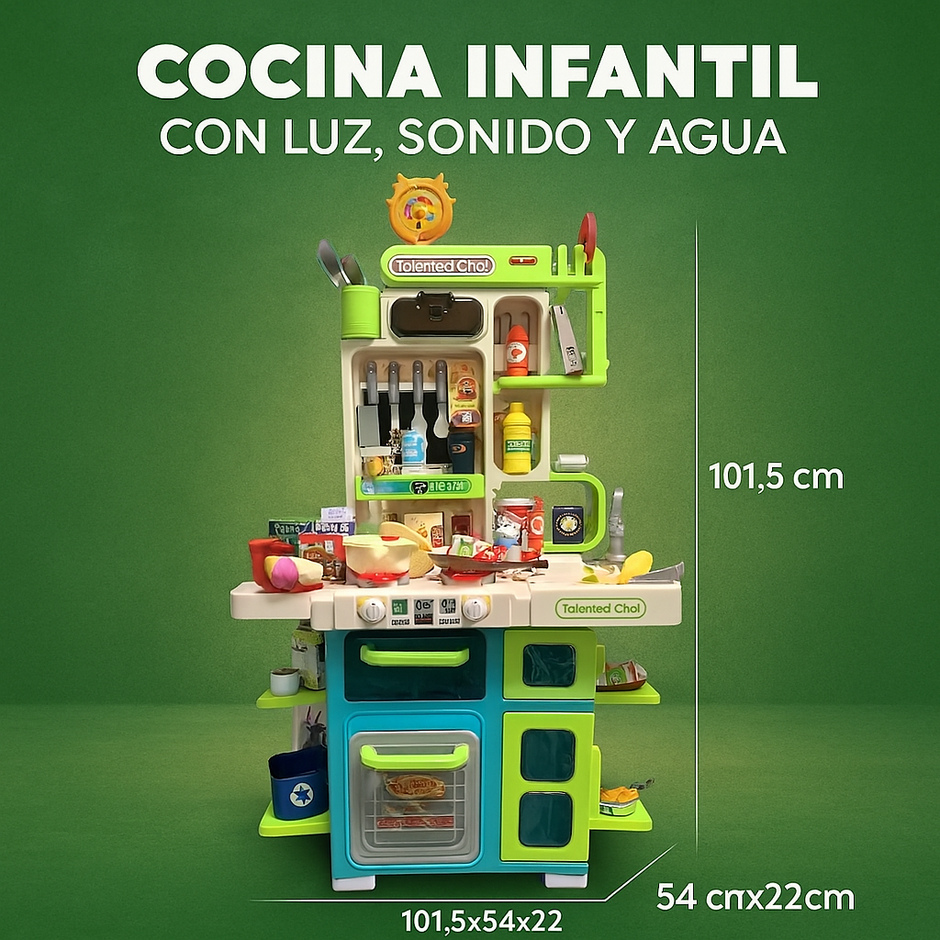 Juego De Cocina Set Completo Para Niñas Y Niños Infantil