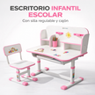 Escritorio Infantil Escolar Con Silla Para Niñas/niños