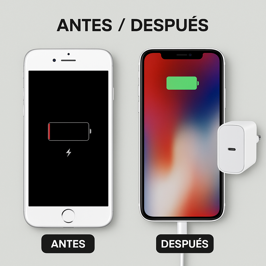 Cargador Completo Carga Rapida 20w Para iPhone 12 13 14 15 16 17