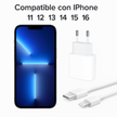 Cargador Completo Carga Rapida 20w Para iPhone 12 13 14 15 16 17