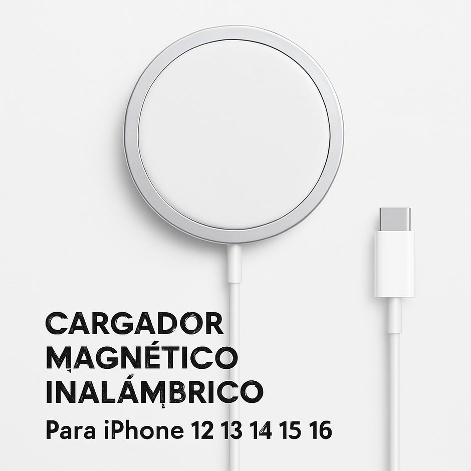 Cargador Magnetico Inalambrico Para iPhone 12 13 14 15 16