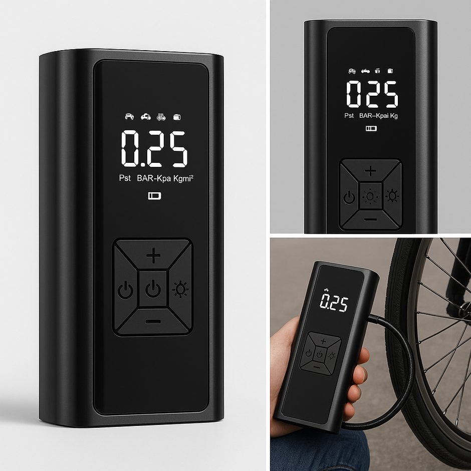 Inflador Auto Moto Compresor Aire Portátil Recargable 150psi