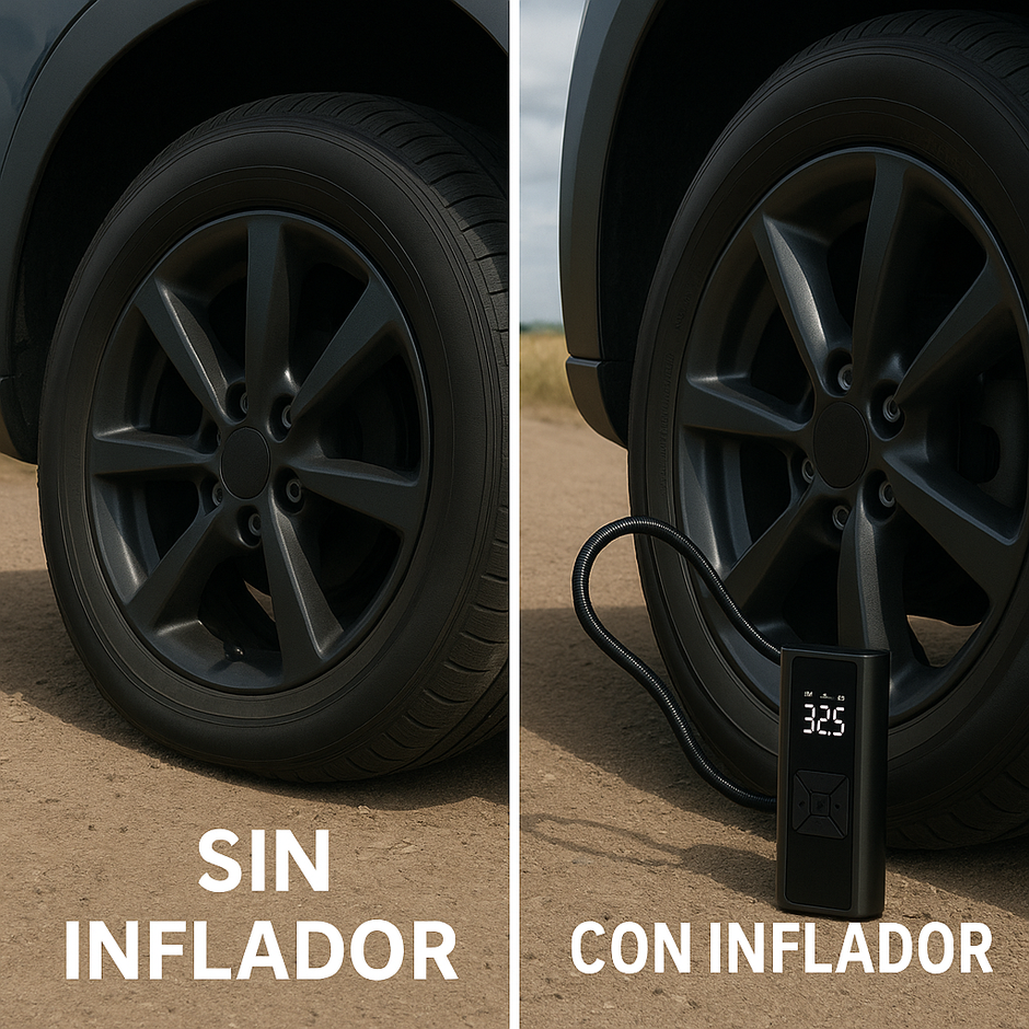 Inflador Auto Moto Compresor Aire Portátil Recargable 150psi