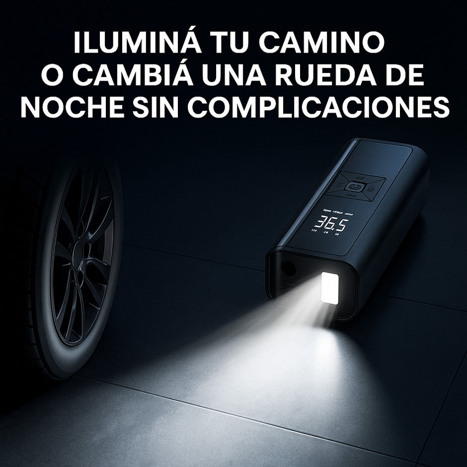 Inflador Auto Moto Compresor Aire Portátil Recargable 150psi