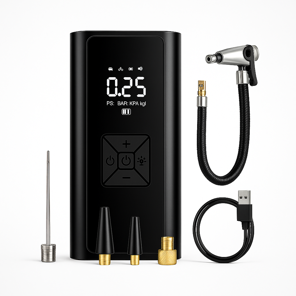 Inflador Auto Moto Compresor Aire Portátil Recargable 150psi