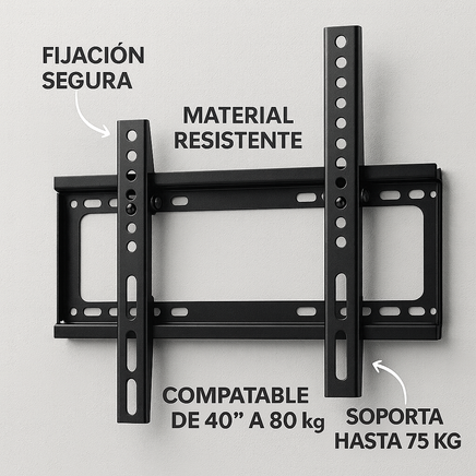 Soporte Para Tv Fijo En Pared Universal 40 43 50 55 65 75 80