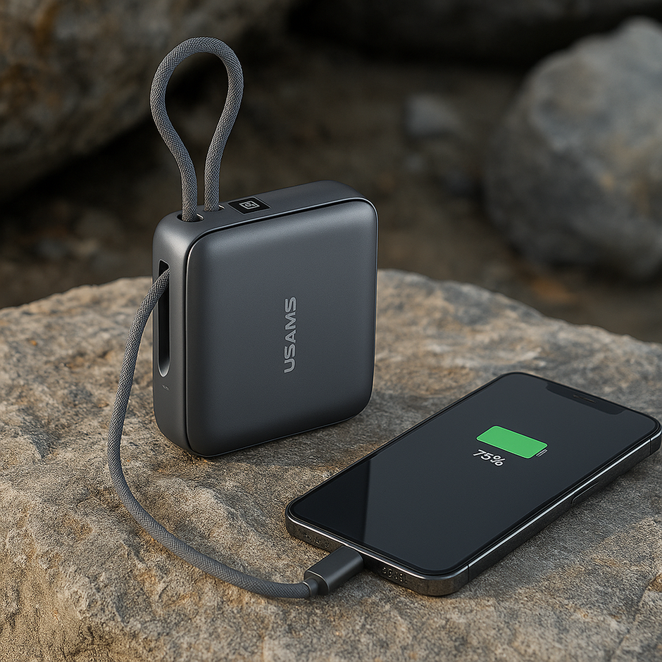 Power Bank Mini 10.000 Mah Carga Rapida 20w Cables Incluidos