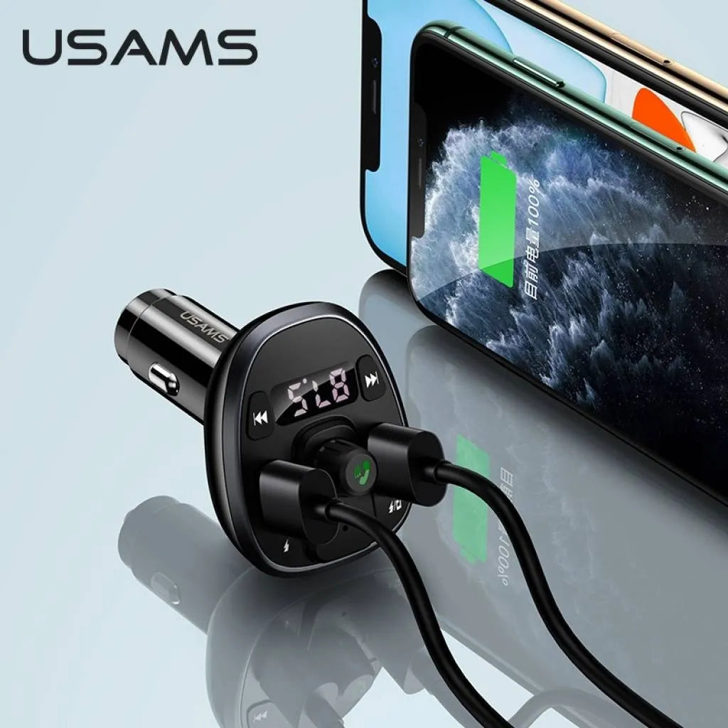 Transmisor Bluetooth Usb Fm Receptor Para Auto Manos Libres
