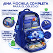 Mochila Escolar Para Niño Niña Con Compartimiento 3 En 1