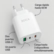 Ficha Cargador Carga Rapida 65w Para Samsung Xiaomi Honor