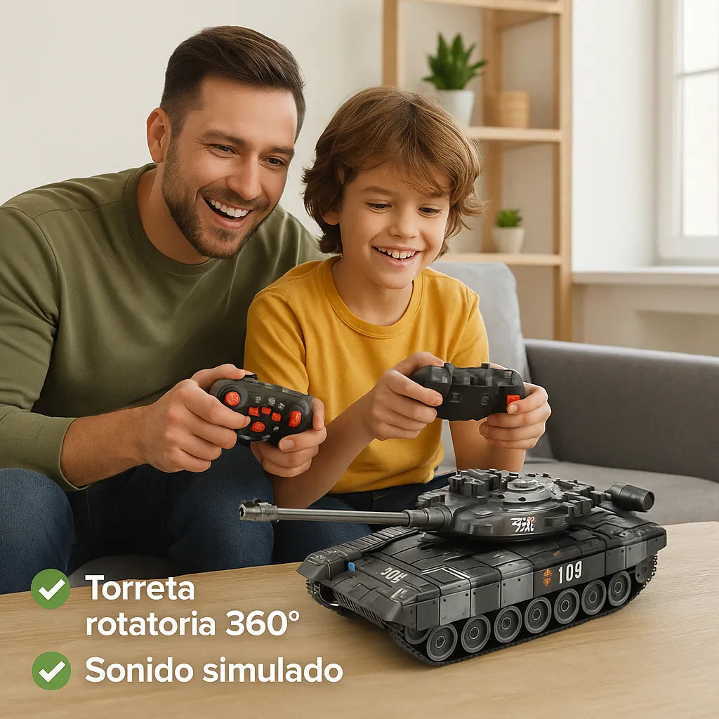 Tanque De Guerra A Control Remoto Con Luz Y Sonido