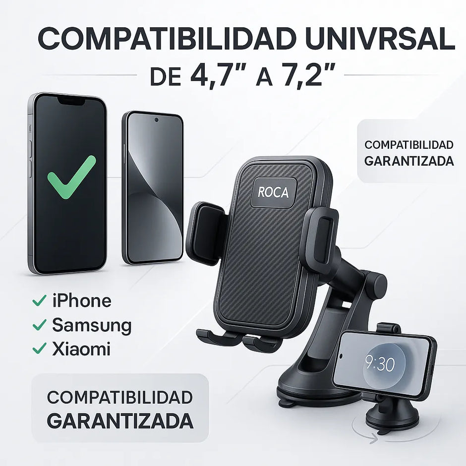 Soporte Ventosa Celular Ajustable Para iPhone Samsung Xiaomi