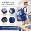 Mochila Escolar Para Niño Niña Con Compartimiento 3 En 1
