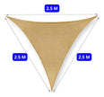 Toldo Lona Malla Sombra Filtrouv Triangular Impermeable 2.5m