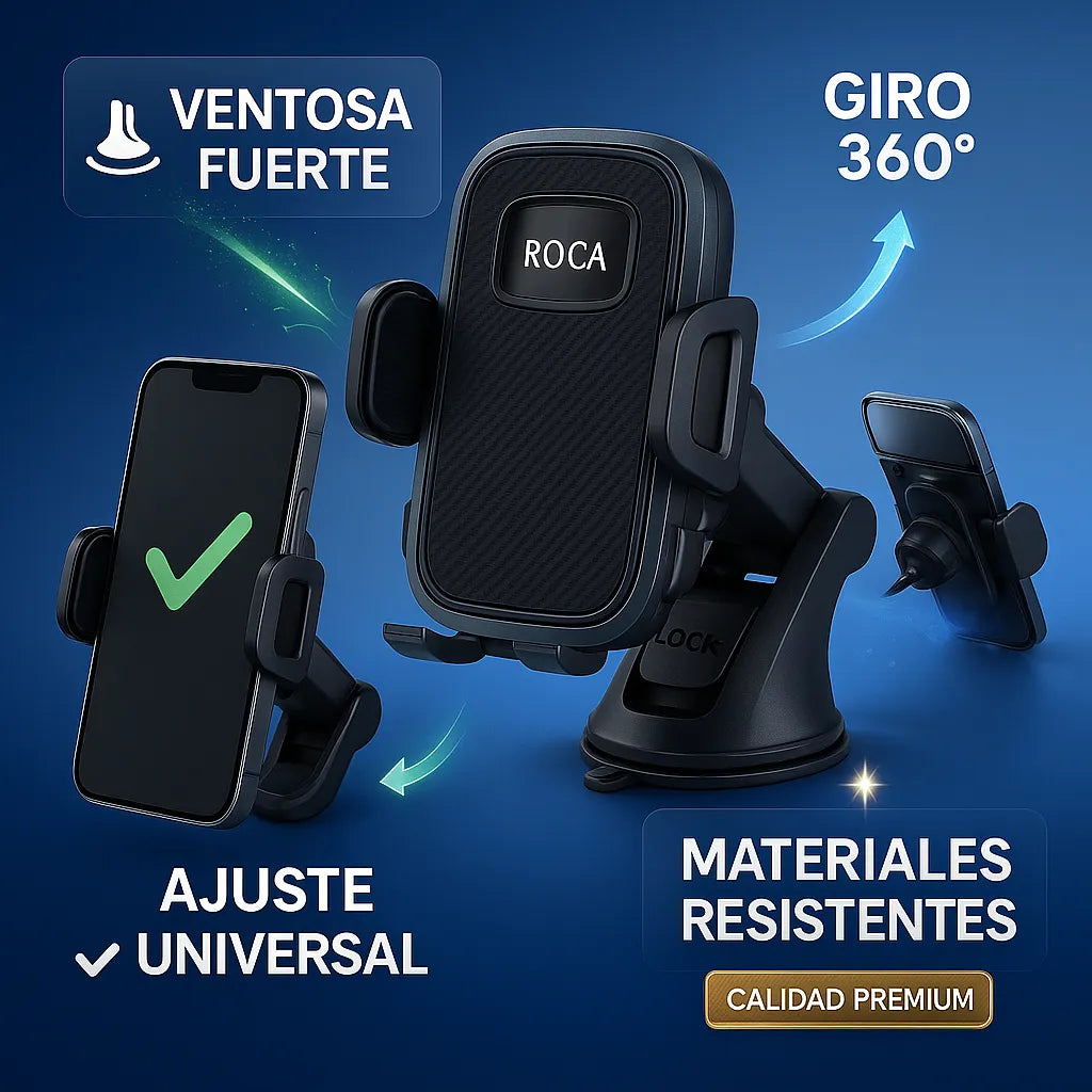 Soporte Ventosa Celular Ajustable Para iPhone Samsung Xiaomi