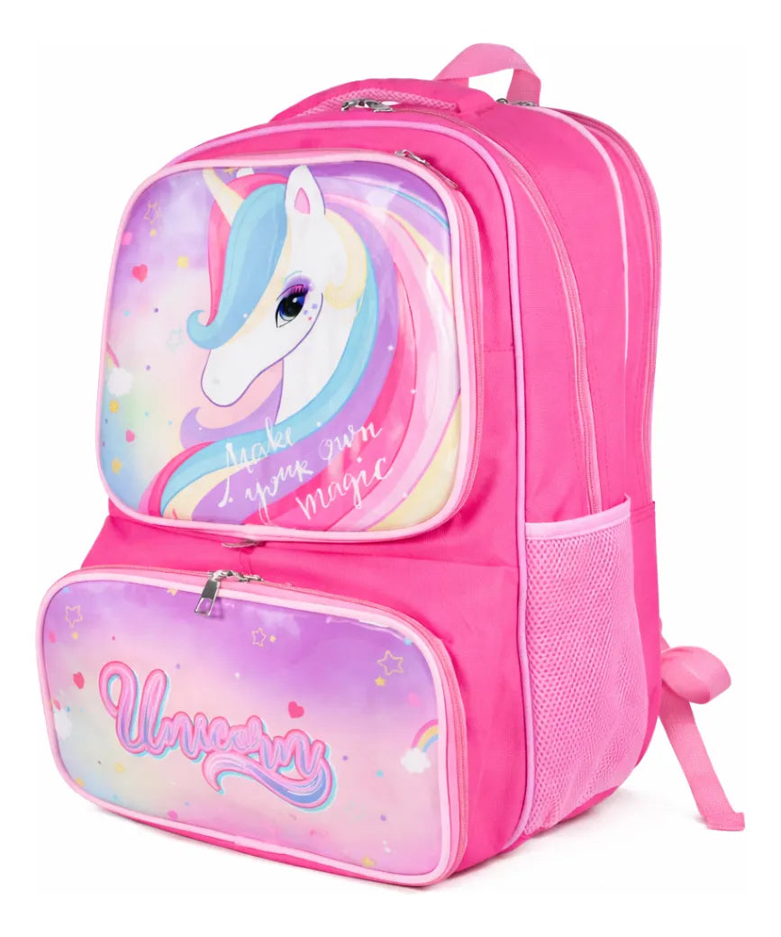 Mochila Escolar Para Niño Niña Con Compartimiento 3 En 1