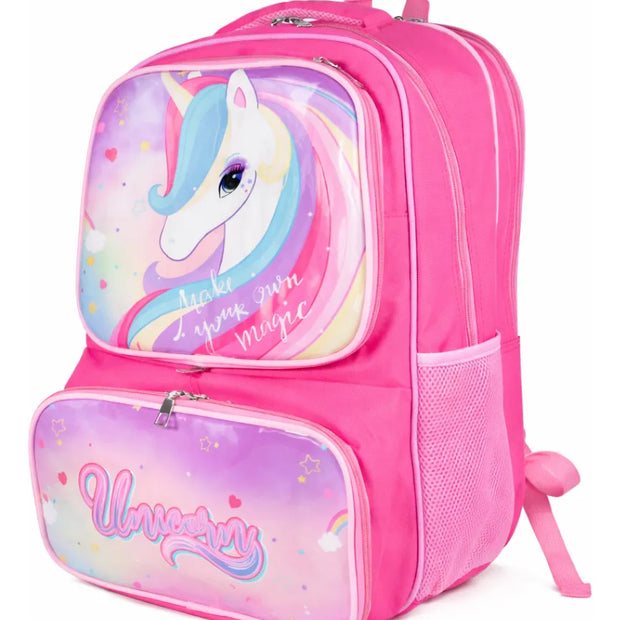 Mochila Escolar Para Niño Niña Con Compartimiento 3 En 1