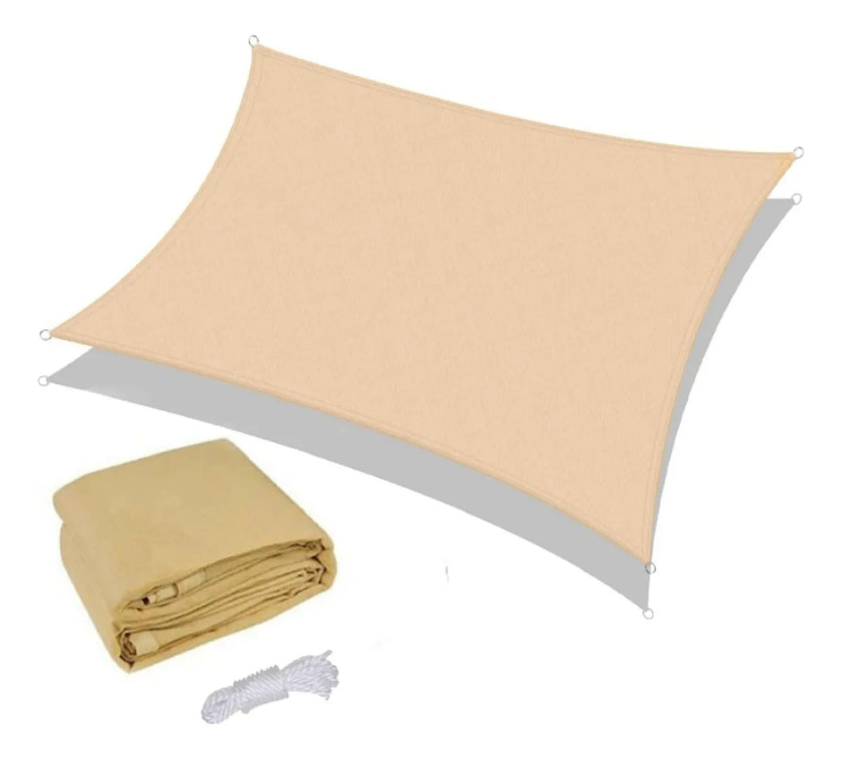 Toldo Lona Malla Sombra Filtro Uv Cuadrada Impermeable 4m