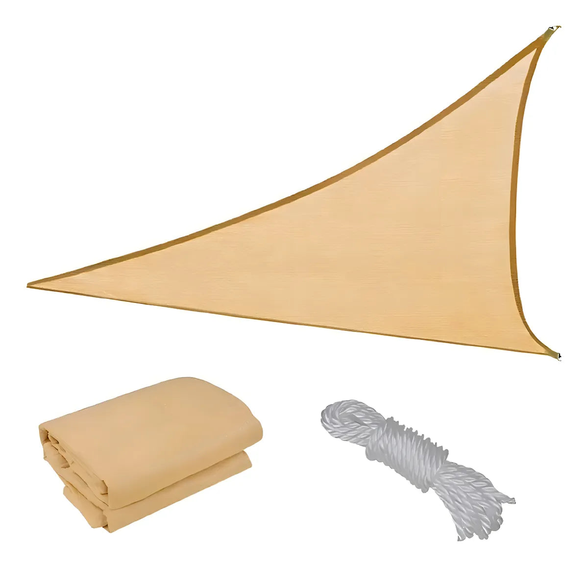 Toldo Lona Malla Sombra Filtrouv Triangular Impermeable 2.5m