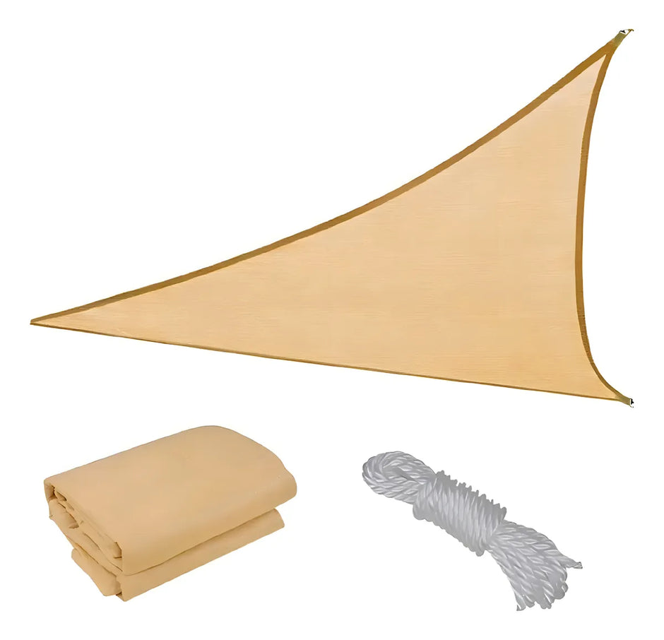 Toldo Lona Malla Sombra Filtrouv Triangular Impermeable 2.5m