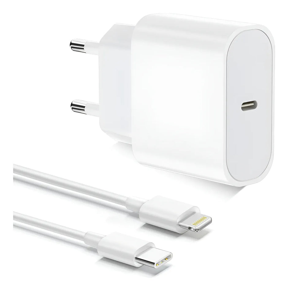 Cargador Completo Carga Rapida 20w Para iPhone 12 13 14 15 16 17