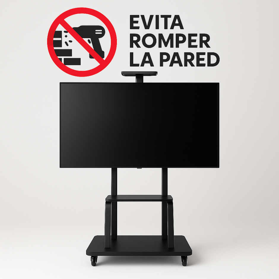 Soporte De Piso Para Tv Monitor 32 A 70 Pulgadas Con Ruedas