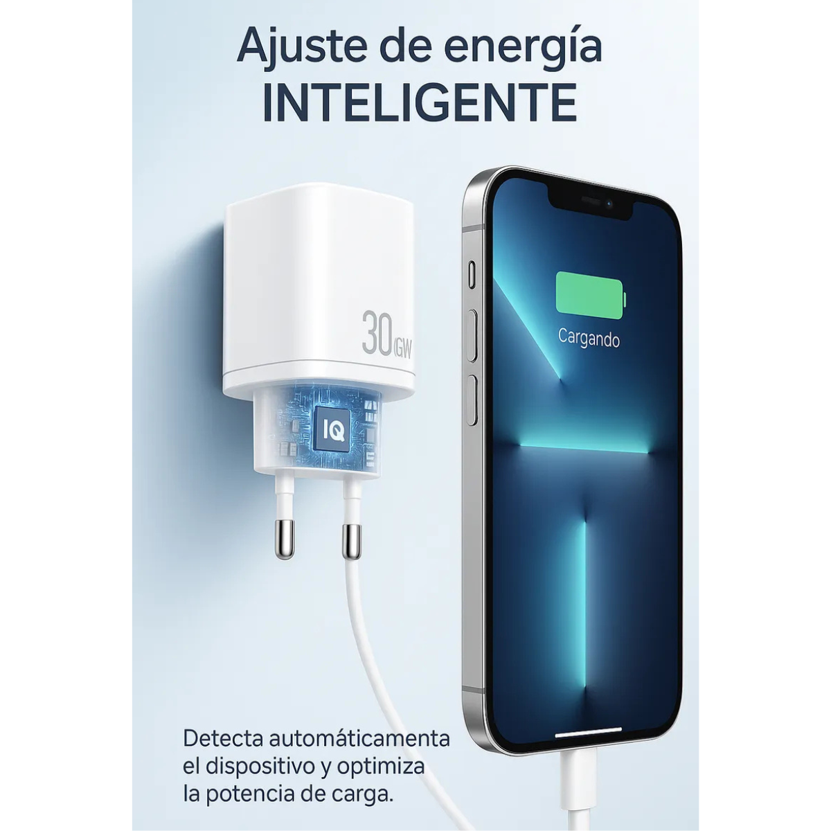 Cargador Carga Rapida 30w Para iPhone 15 16 17 Pro/max/plus