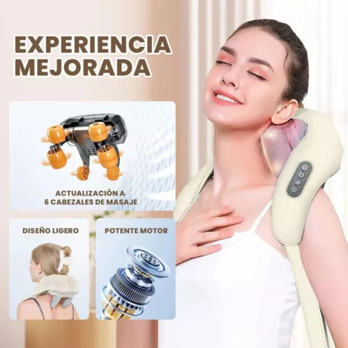 Masajeador Cuello Espalda Cervical Corporal Dol Hombros