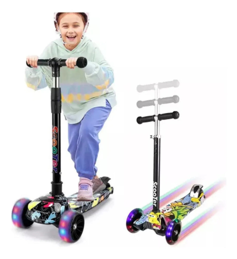 Tripatin Scooter Con Luces Juguetes Para Niños Y Niñas