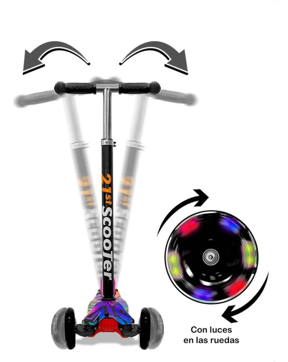 Tripatin Scooter Con Luces Juguetes Para Niños Y Niñas