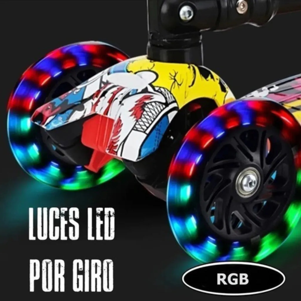 Tripatin Scooter Con Luces Juguetes Para Niños Y Niñas