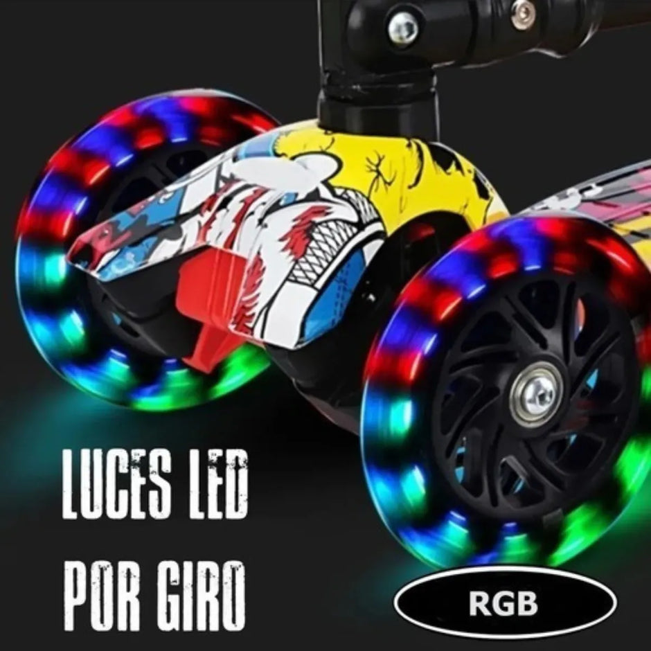 Tripatin Scooter Con Luces Juguetes Para Niños Y Niñas