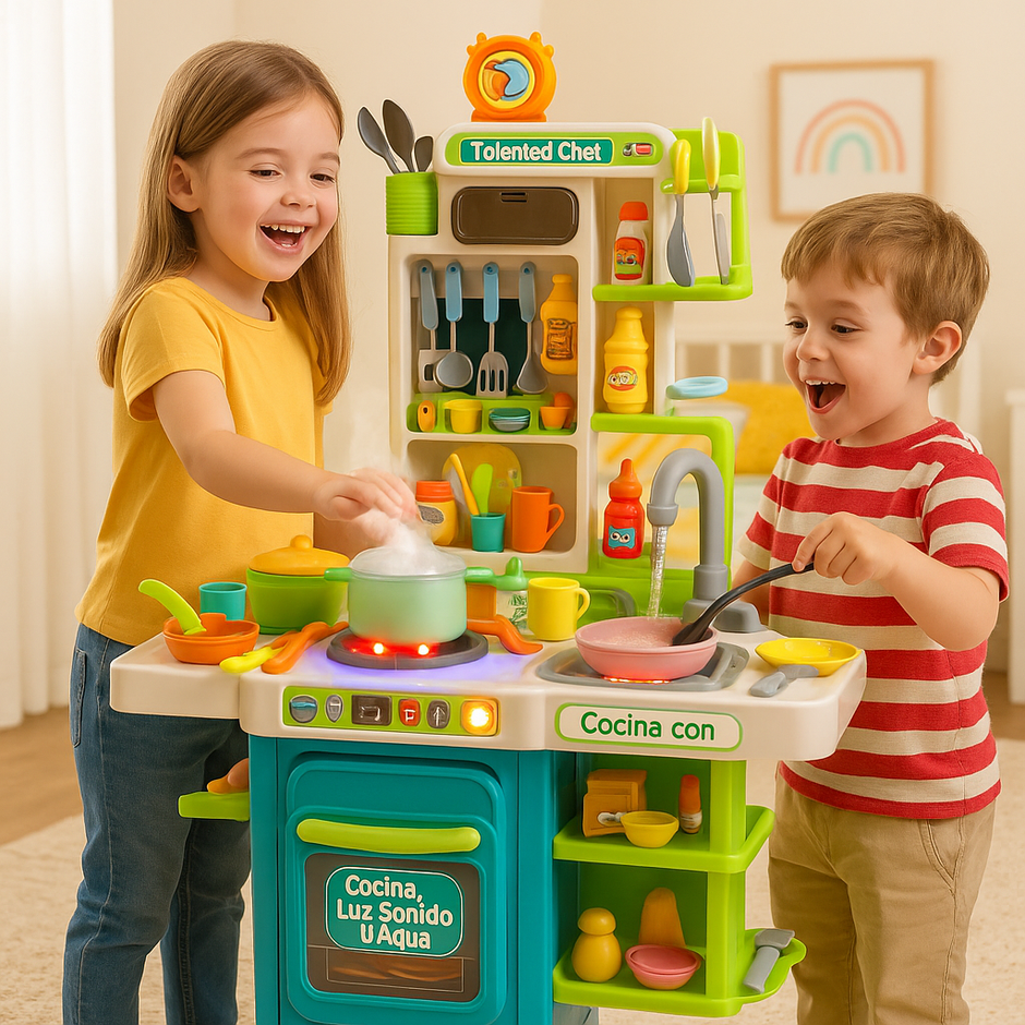 Juego De Cocina Set Completo Para Niñas Y Niños Infantil